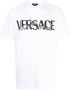 Versace T-shirt met barok en logoprint Wit - Thumbnail 1