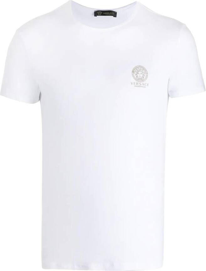 Versace T-shirt met Medusa logo Wit