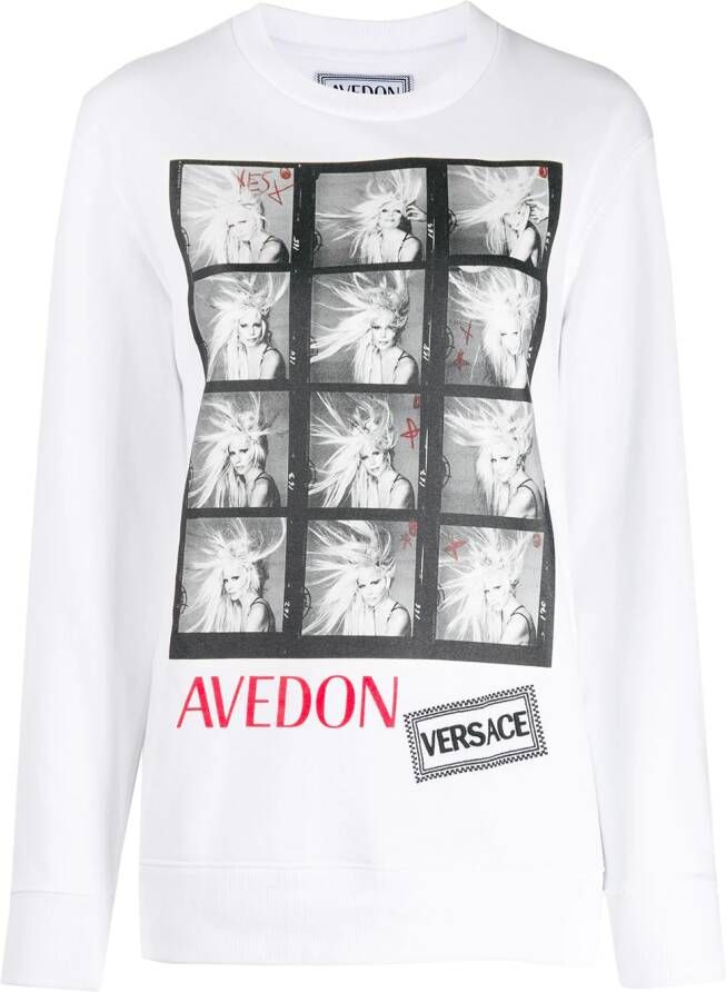 Versace T-shirt met print Wit