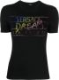 Versace T-shirt verfraaid met stras Zwart - Thumbnail 1