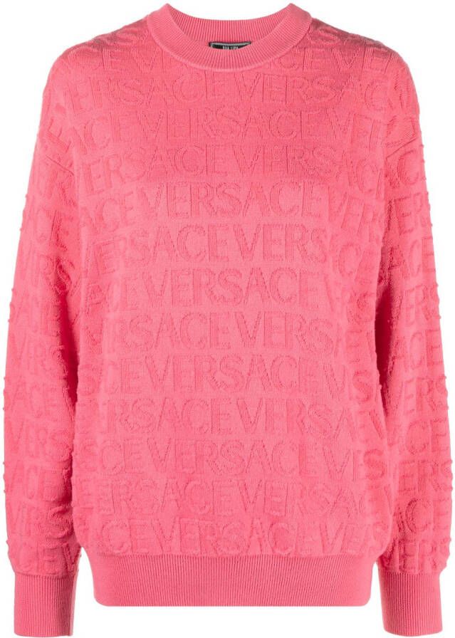 Versace Wollen trui Roze