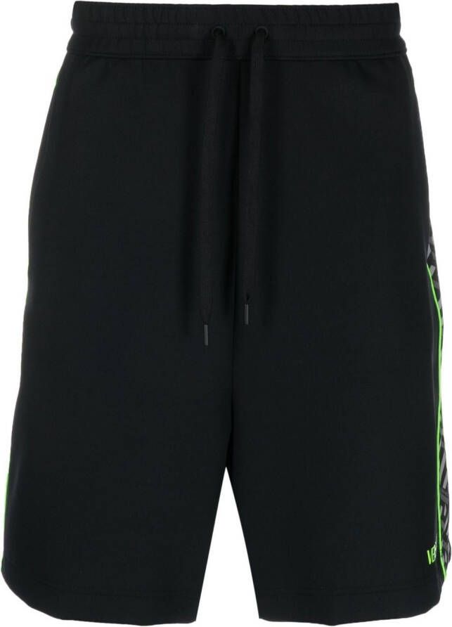 Versace Trainingsshorts met zijstreep Zwart
