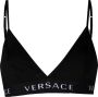 Versace Triangel-bh met logoband Zwart - Thumbnail 1