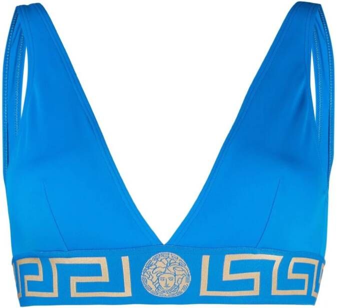Versace Greca bikinitop Blauw