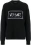 Versace Trui met intarsia logo Zwart - Thumbnail 1