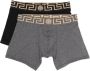 Versace Twee boxershorts met logoband Zwart - Thumbnail 1