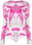 Versace Body met baroccoprint en uitgesneden details Roze - Thumbnail 1