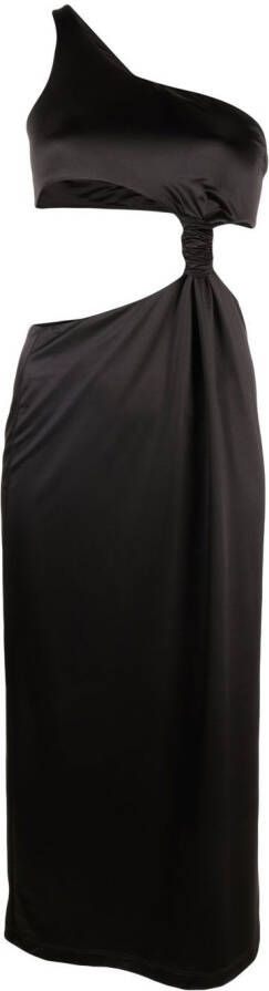 Versace Uitgesneden maxi-jurk Zwart