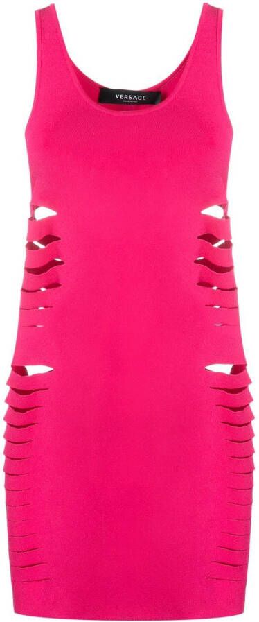 Versace Uitgesneden mini-jurk Roze