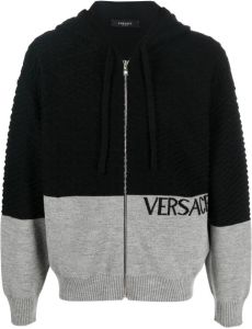 Versace Vest met colourblocking Zwart