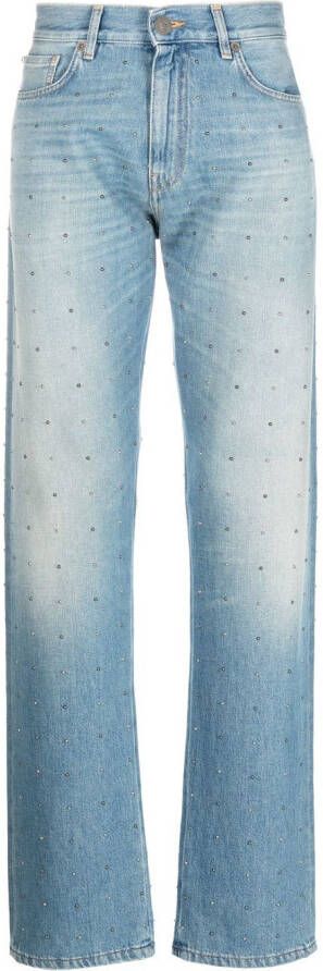 Versace Verwassen jeans Blauw