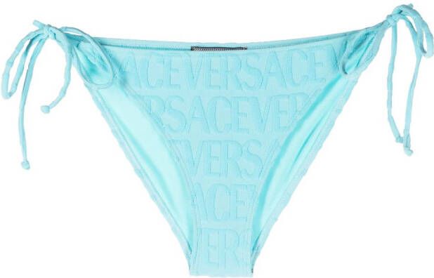 Versace x Dua Lipa Allover bikinibroekje Blauw
