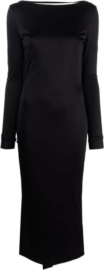 Versace x Dua Lipa jurk met open rug Zwart
