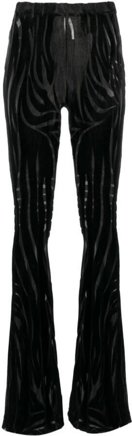 Versace Flared broek Zwart