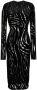 Versace Mini-jurk met zebrapatroon Zwart - Thumbnail 1