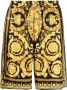 Versace Barocco zijden shorts Zwart - Thumbnail 1