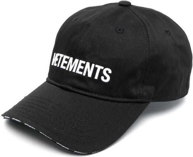 VETE TS Honkbalpet met logoprint Zwart