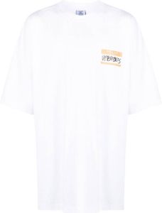 VETEMENTS Katoenen T-shirt Wit