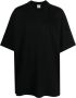 VETE TS T-shirt met geborduurd logo Zwart - Thumbnail 1