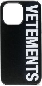 VETE TS iPhone 14 Pro Max hoesje met logoprint Zwart