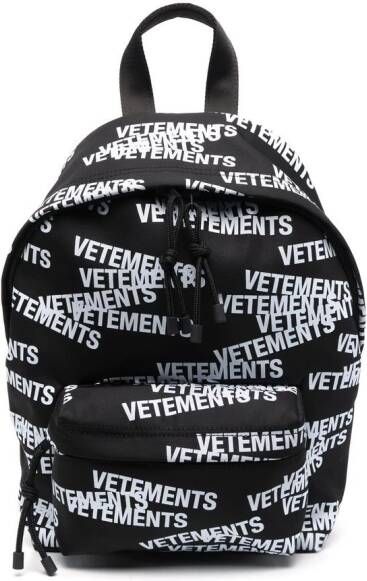 VETEMENTS Rugzak met logoprint Zwart