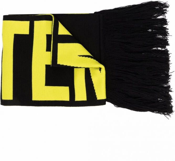VETEMENTS Sjaal met logo Zwart