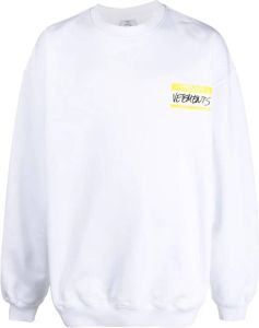 VETE TS Sweater met logoprint Wit