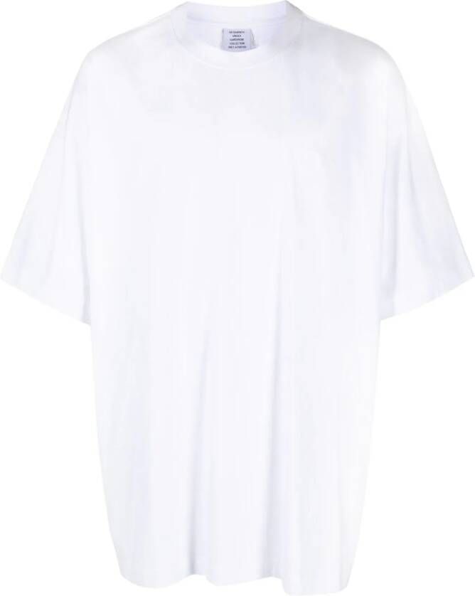 VETE TS T-shirt met geborduurd logo Wit