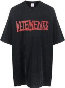 VETEMENTS T-shirt met korte mouwen Zwart