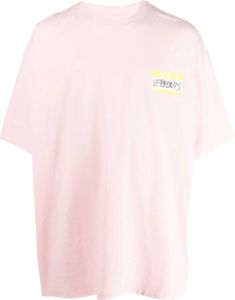 VETE TS T-shirt met logoprint Roze