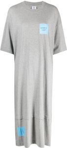 VETEMENTS T-shirtjurk met logopatch Grijs