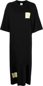 VETEMENTS T-shirtjurk met logopatch Zwart