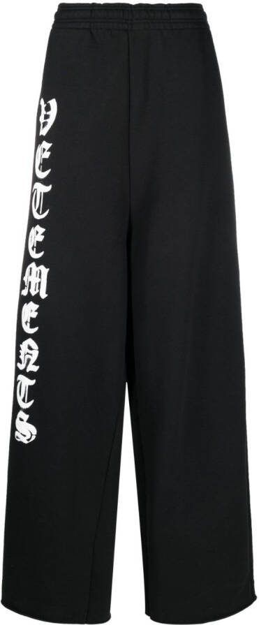 VETEMENTS Trainingsbroek met logopatch Zwart