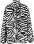 VETEMENTS Jas met zebraprint Zwart - Thumbnail 1
