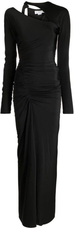 Victoria Beckham Asymmetrische maxi-jurk Zwart