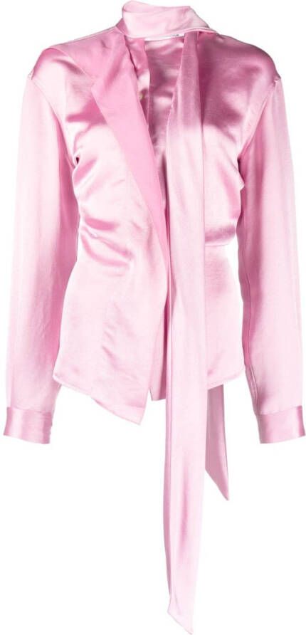 Victoria Beckham Asymmetrische jurk Roze