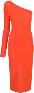 Victoria Beckham Asymmetrische jurk Oranje
