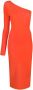 Victoria Beckham Asymmetrische jurk Oranje - Thumbnail 1