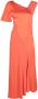 Victoria Beckham Asymmetrische mini-jurk Oranje - Thumbnail 1