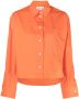 Victoria Beckham Cropped blouse Oranje - Thumbnail 1