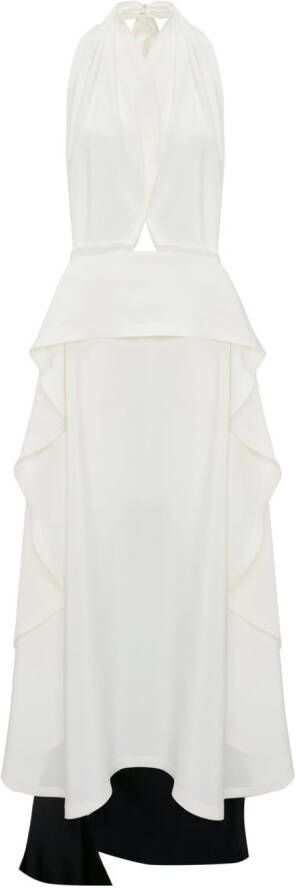 Victoria Beckham Gedrapeerde jurk Wit
