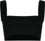 Victoria Beckham Cropped top Zwart - Thumbnail 1