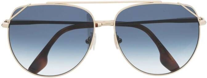 Victoria Beckham Eyewear VB230S zonnebril met piloten montuur Goud
