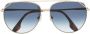 Victoria Beckham Eyewear VB230S zonnebril met piloten montuur Goud - Thumbnail 1