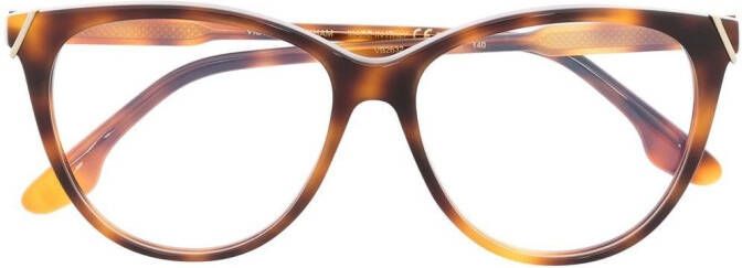 Victoria Beckham Eyewear Zonnebril met cat-eye montuur Bruin