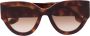 Victoria Beckham Eyewear Zonnebril met cat-eye montuur Bruin - Thumbnail 1