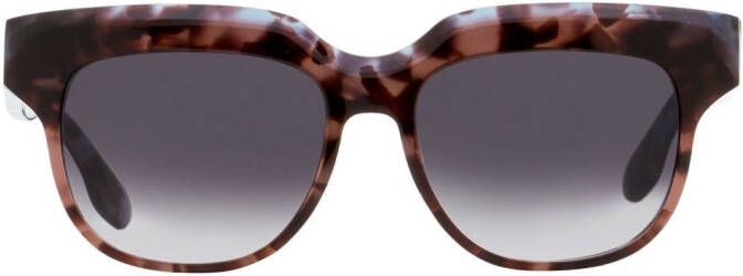 Victoria Beckham Eyewear Zonnebril met rond montuur Bruin