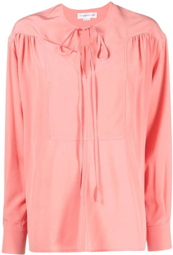 Victoria Beckham Zijden blouse Roze
