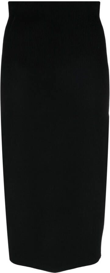 Victoria Beckham High waist midi-rok Zwart
