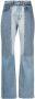 Victoria Beckham Jeans met patchwork Blauw - Thumbnail 1